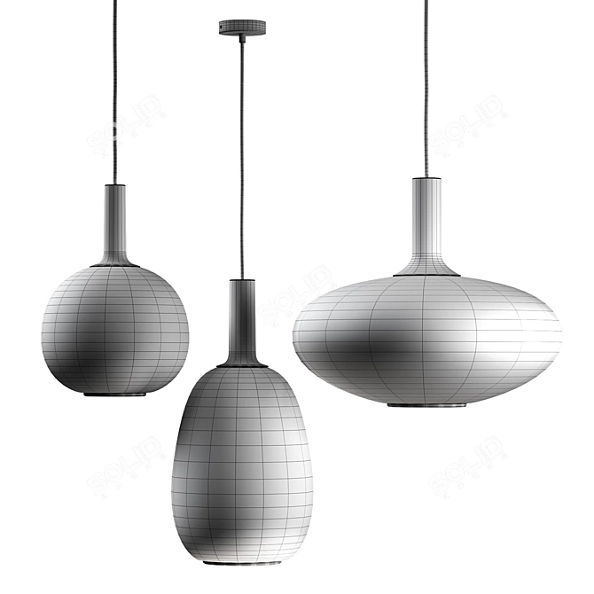 Nordlux Alton Metal Pendant Light 3D model image 2