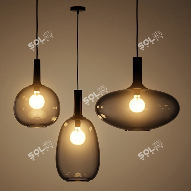 Nordlux Alton Metal Pendant Light 3D model image 3