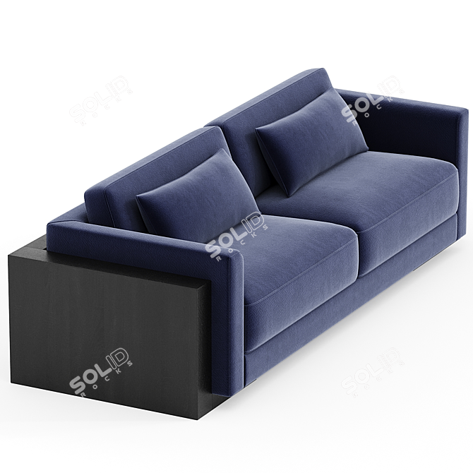 Luxury Ipparco Sofa: Amaranthine Elegance 3D model image 2