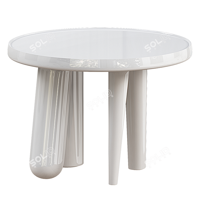 Sleek Modern Low Table Furniture 3D model image 1