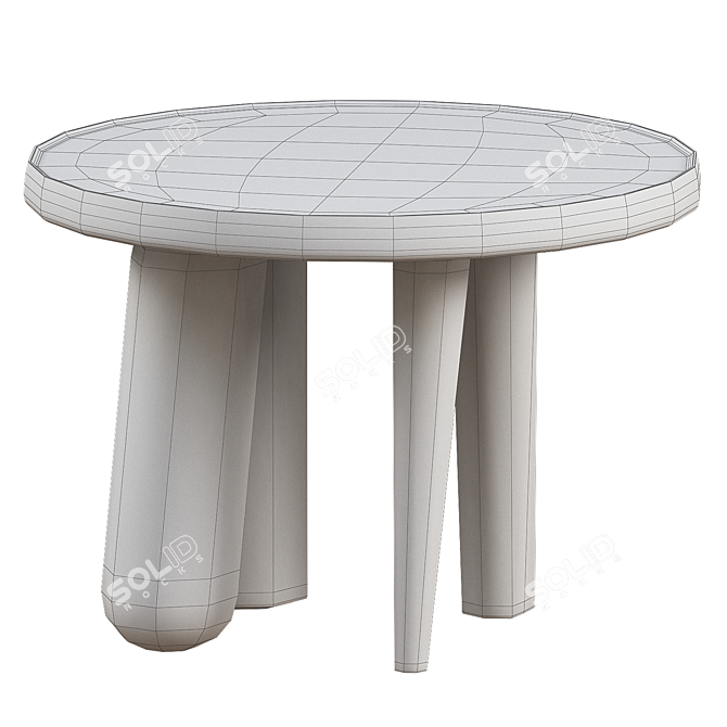 Sleek Modern Low Table Furniture 3D model image 2