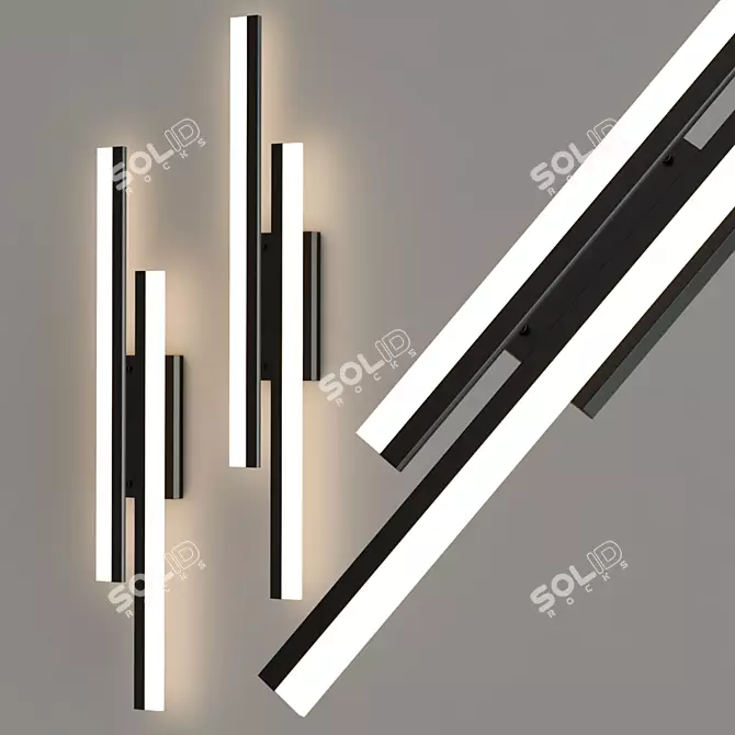 Modern Centimeter Table Lamp Fixture 3D model image 2