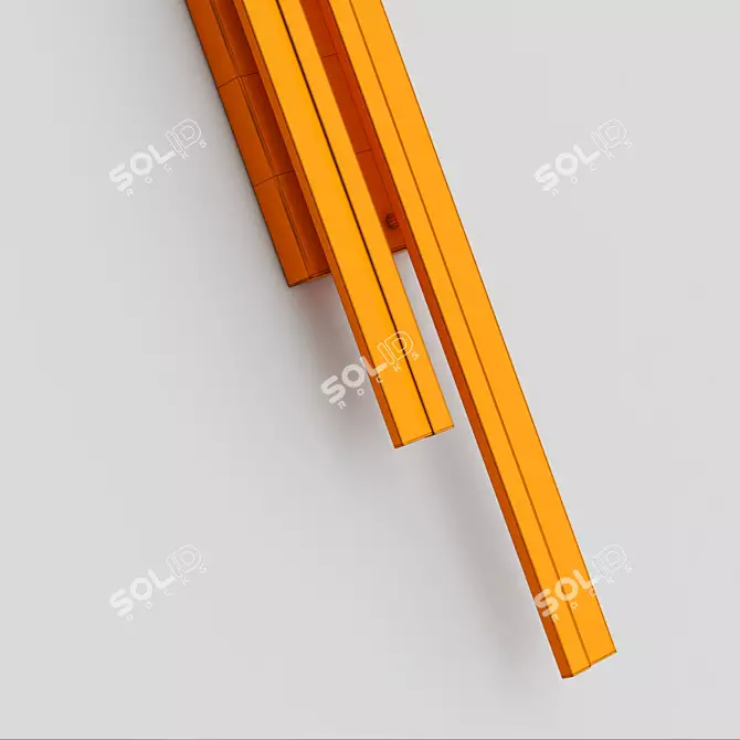 Modern Centimeter Table Lamp Fixture 3D model image 4