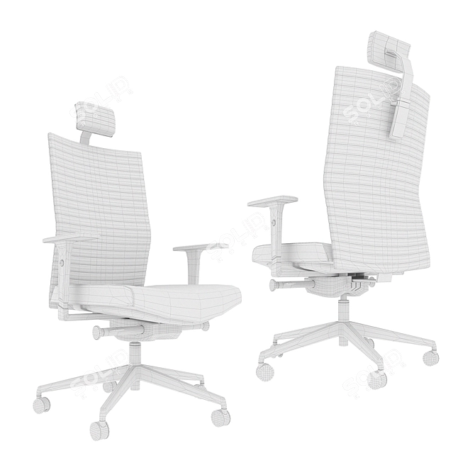 Elegant Office Chair: Element 430 3D model image 4