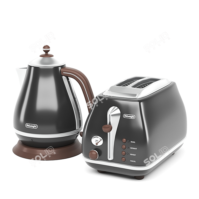 Retro Delonghi Kitchen Appliance 3D model image 3