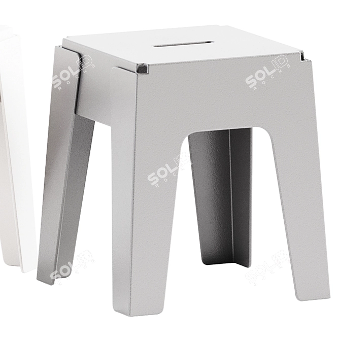 Dainty Butter Stool, 40x38x44 cm 3D model image 3