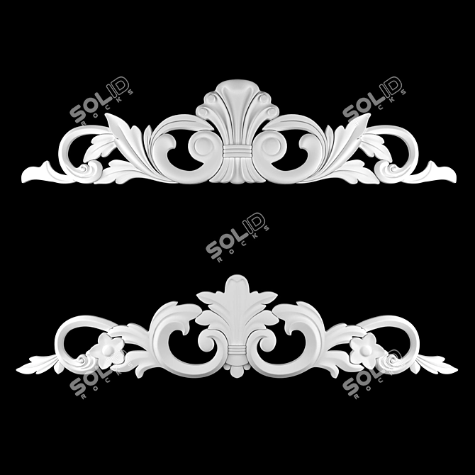 Elegant 3D Ornament Design Kit 3D model image 3