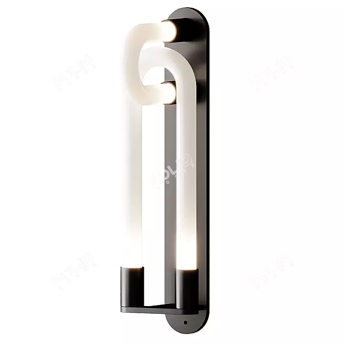 Elegant LOOPI Wall Sconce 3D model image 4