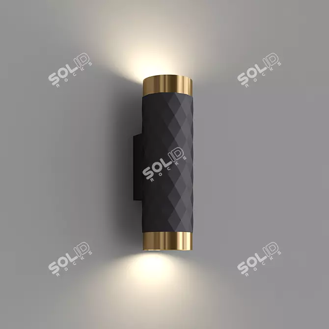Stylish Astrum Wall Sconce 3D model image 3