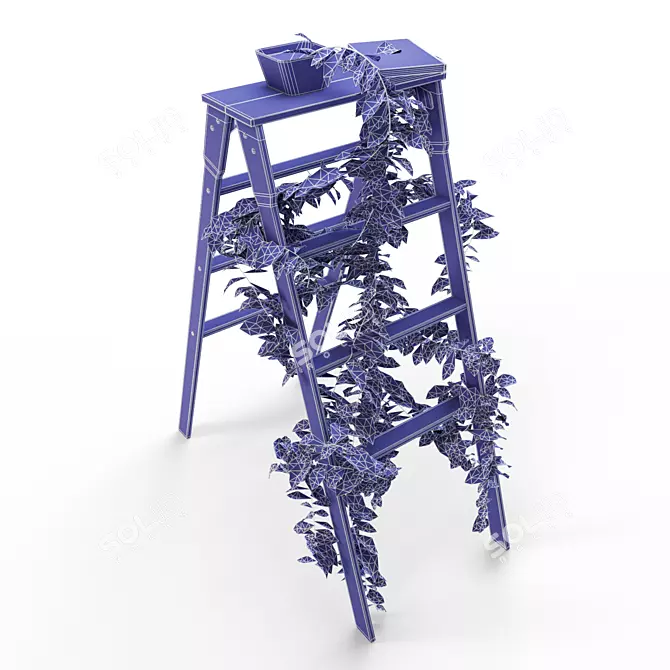 Devil's Ivy on Ladder Stand 3D model image 5