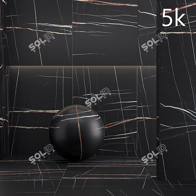 Laminam Sahara Noir Ceramic Panels 3D model image 1