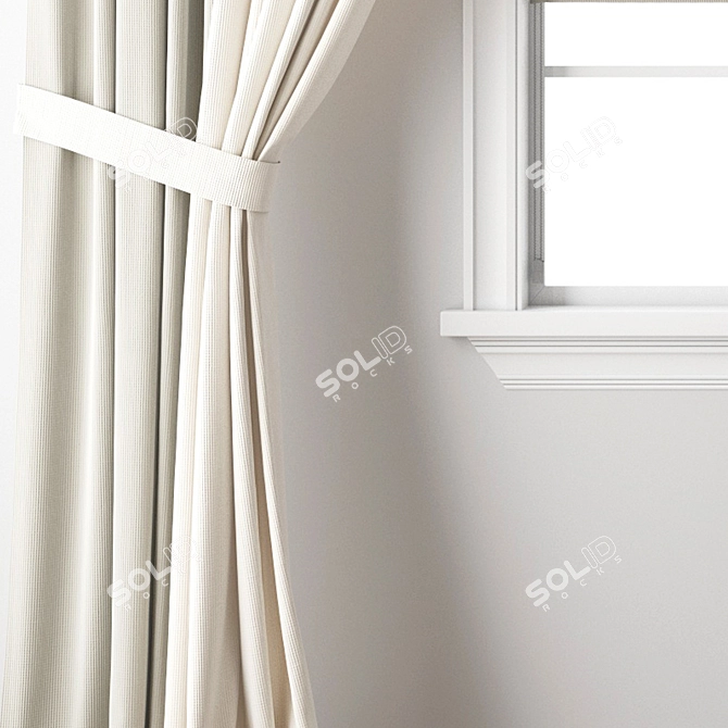 Polygonal Model Curtain 627 3D model image 3