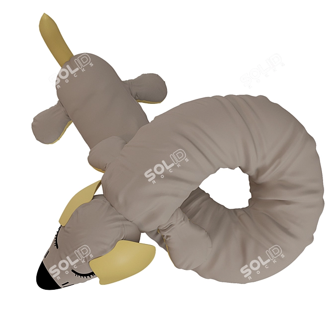  Cozy Long Dog Pillow 3D model image 3