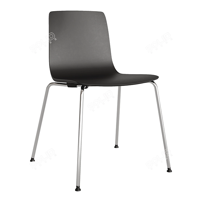 Sleek contemporary AAVA dining chair 3D model image 2