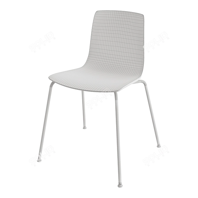 Sleek contemporary AAVA dining chair 3D model image 9