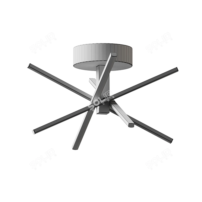 Modern Star Shaped LED Light 3D model image 4