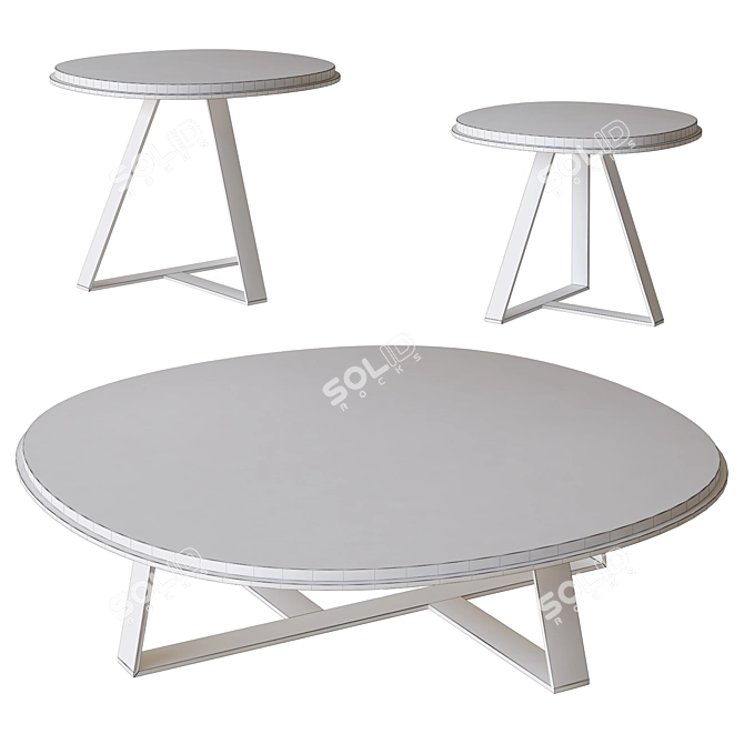 Meridiani Judd Table 3D Model 3D model image 3