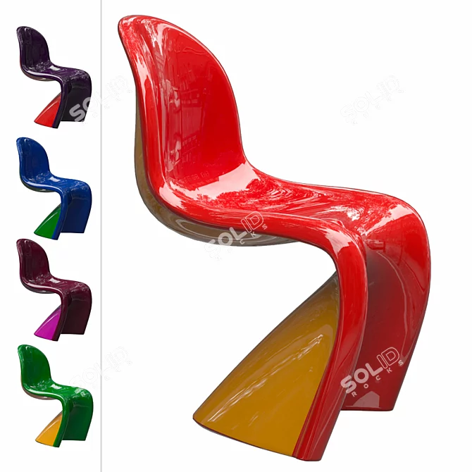 Modern Vitra Chair DUO 3D model image 1