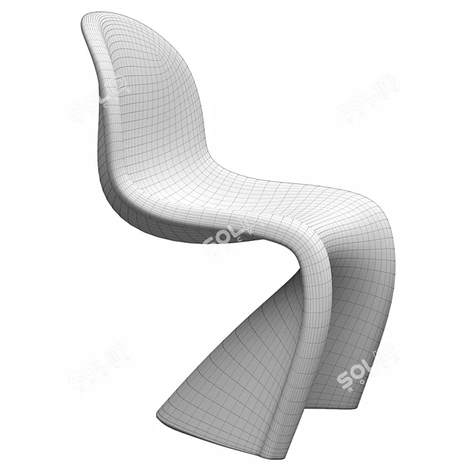 Modern Vitra Chair DUO 3D model image 5