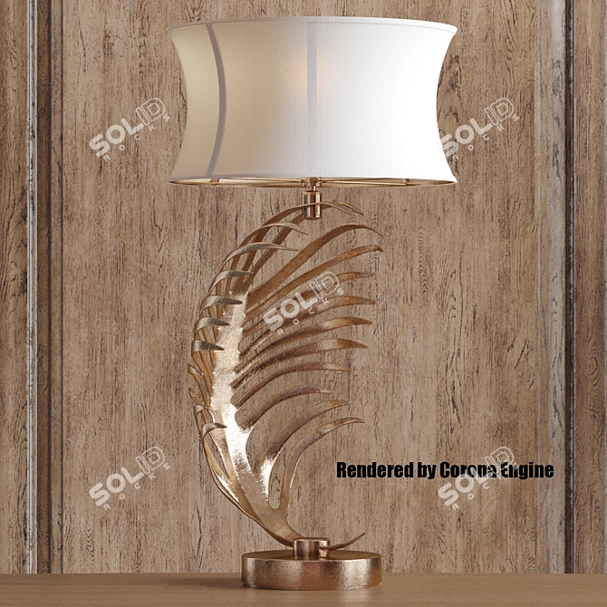  Tropical Elegance Table Lamp 3D model image 3