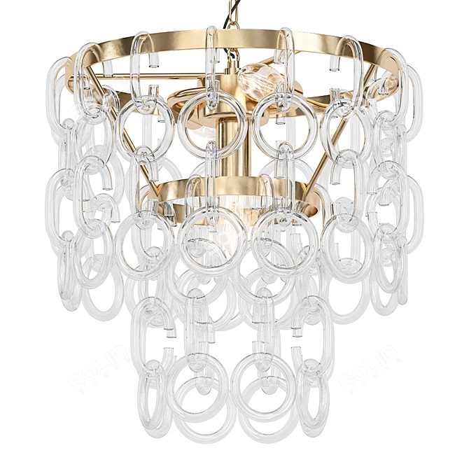 Elegant Lighting Crystal Pendant 3D model image 1