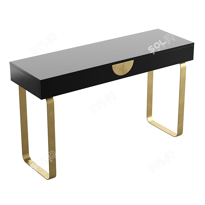 Luxury Lacquered Glinda Console Table 3D model image 1