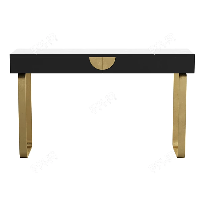 Luxury Lacquered Glinda Console Table 3D model image 2