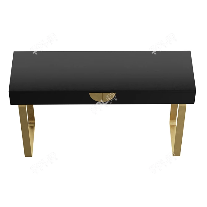 Luxury Lacquered Glinda Console Table 3D model image 3