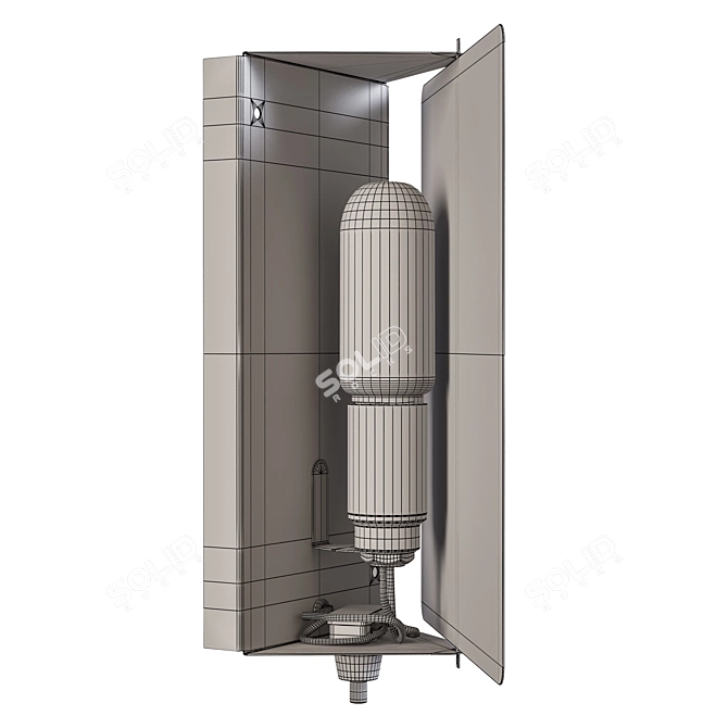 Rotating Panel Wall Light 1960s 3D model image 10