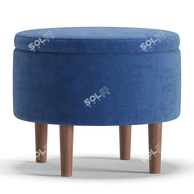 Textile Pouffe Clari 5 Colors 3D model image 3