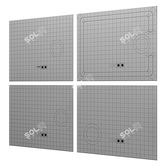 Illuminated Cosmetic Mirrors MELANA-8060 3D model image 5