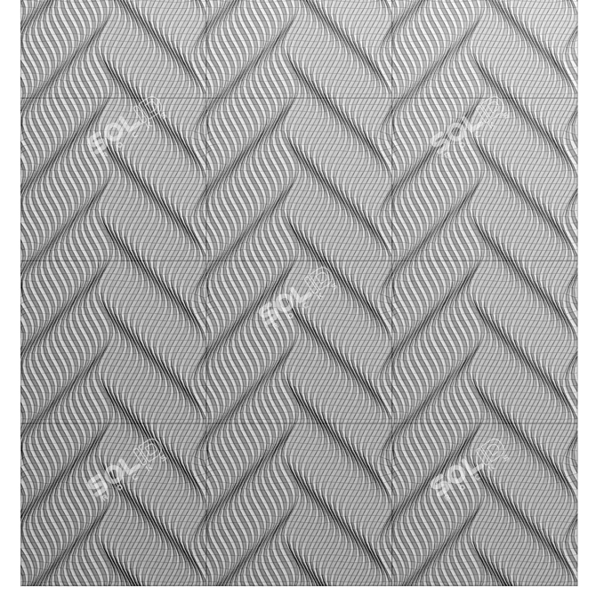 Versatile 3D Panel Design 3D model image 5