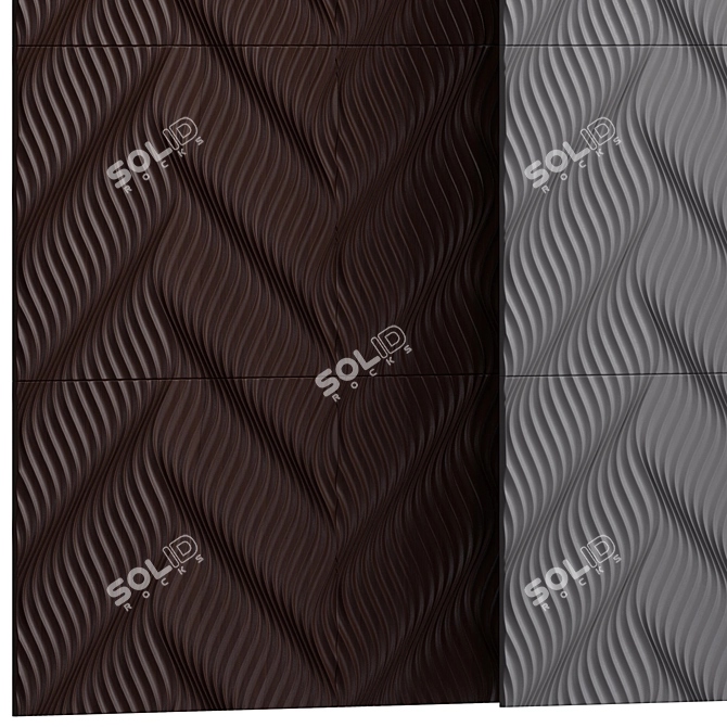 Versatile 3D Panel Design 3D model image 7