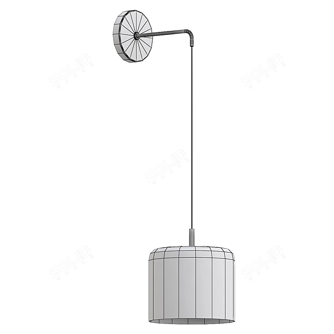 Elegant Wall Lighting Fixture 3D model image 2