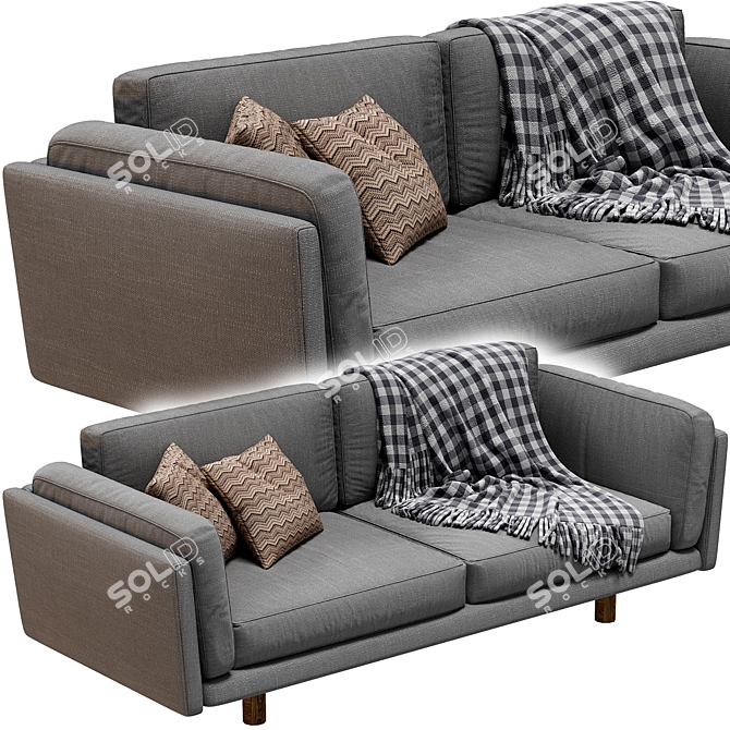 Fredericia Divan Sofa - Modern Elegance 3D model image 2