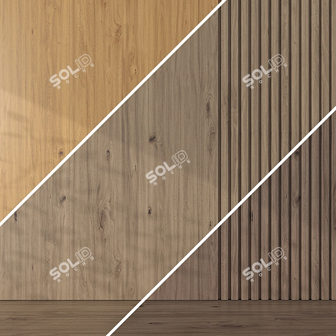 Seamless Oak Textures Collection 3D model image 4