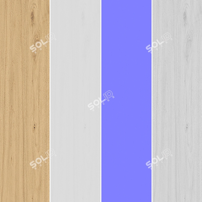 Seamless Oak Textures Collection 3D model image 6