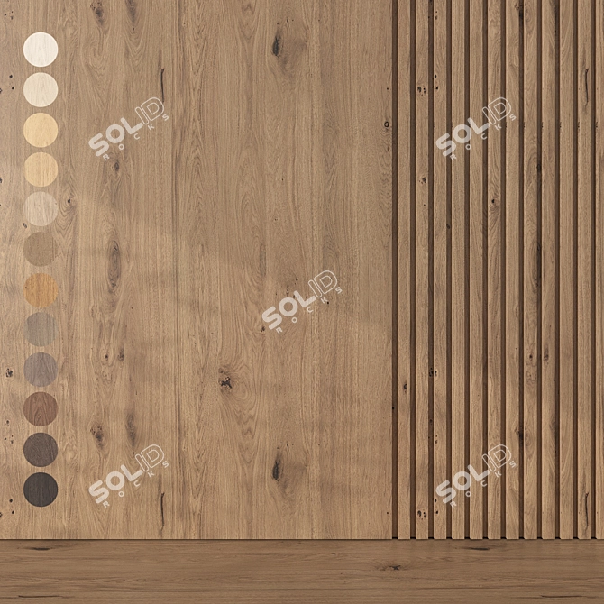Oak Wood Texture Pack 048 3D model image 1