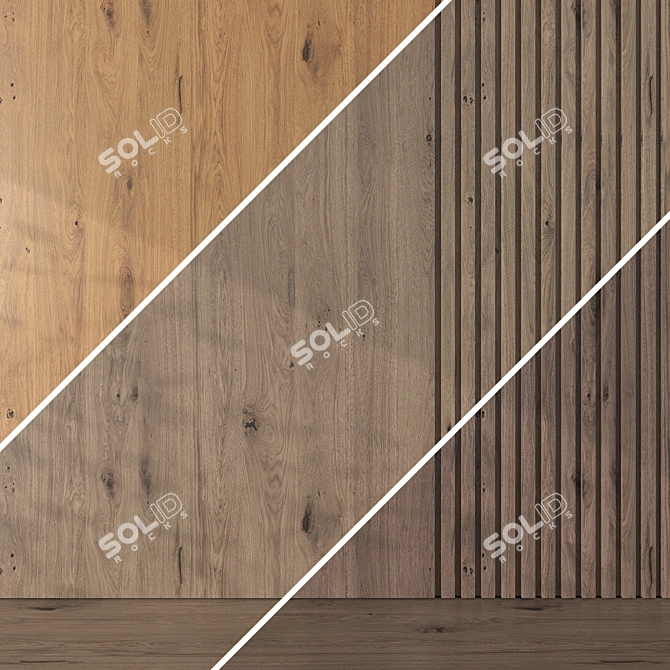Oak Wood Texture Pack 048 3D model image 4