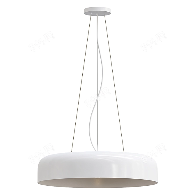 Modern Hanging Pot Light Fixture 3D model image 1