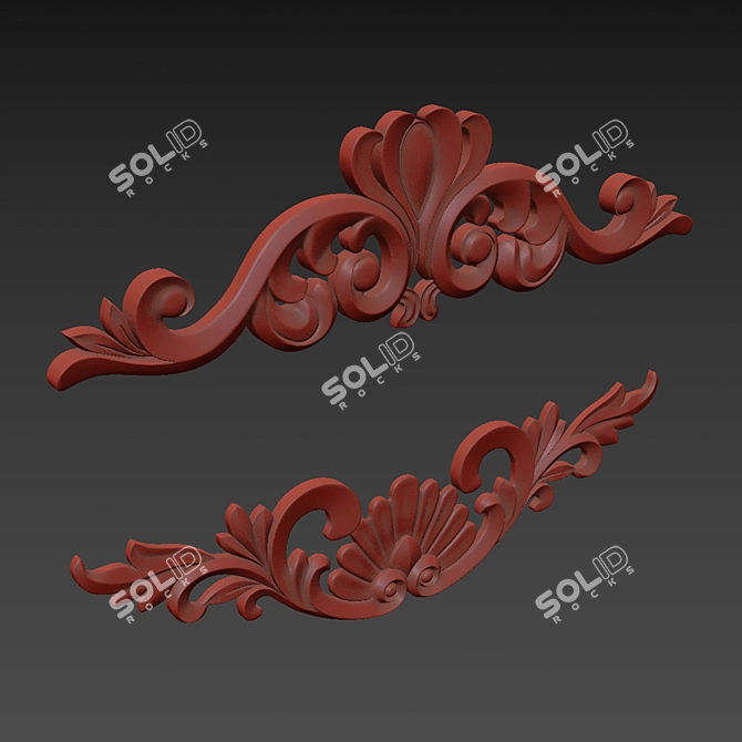 Luxury 3D Max Ornament Model 3D model image 6