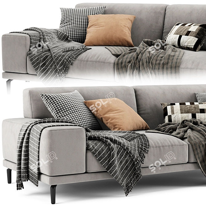 Modern Ditre Italia Blake Sofa 3D model image 4
