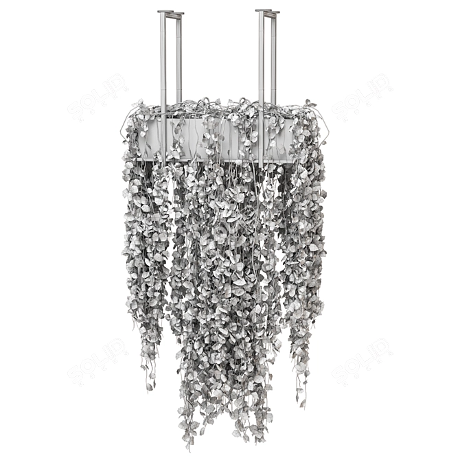 Metal Box Indoor Plants Set 3D model image 7