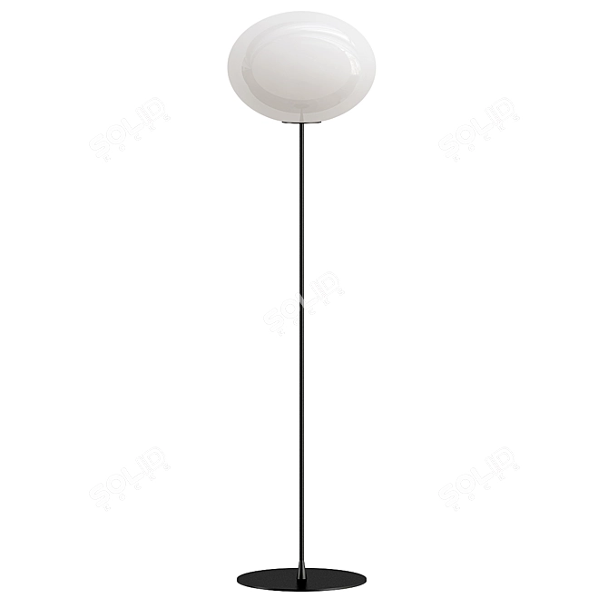 Sleek Modern Floor Lamp 3D model image 1