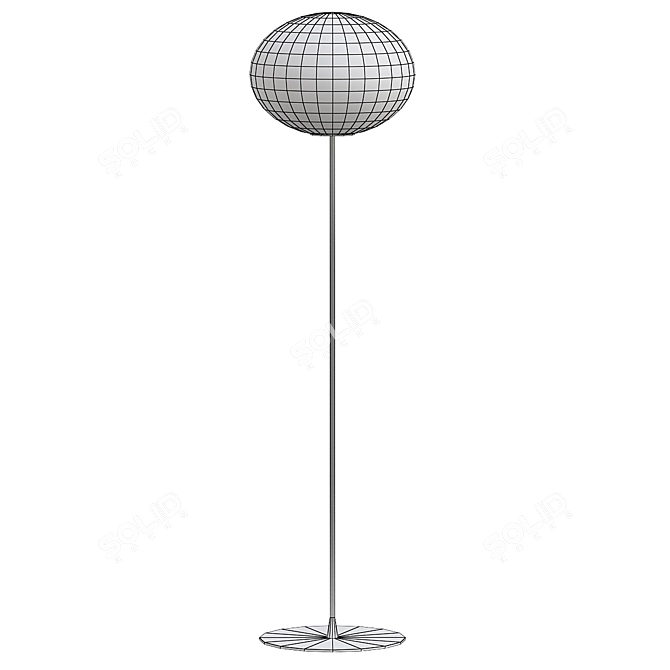 Sleek Modern Floor Lamp 3D model image 2