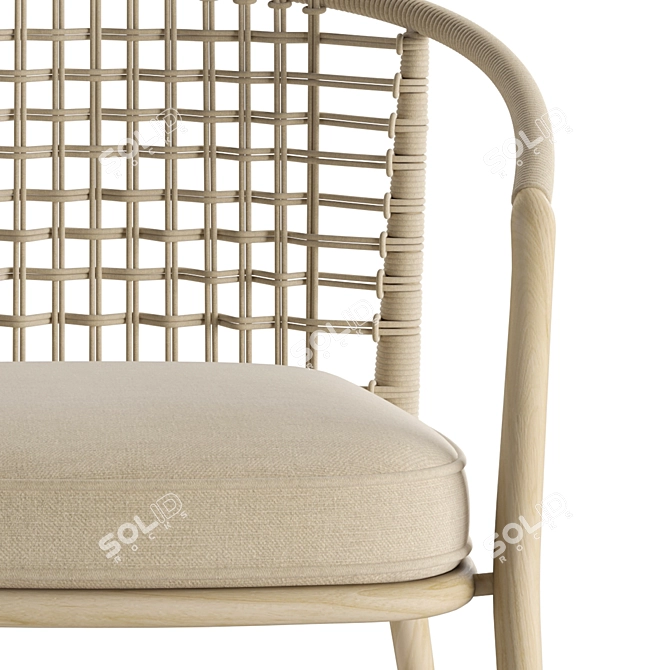 Modern Bebitalia Chair Table Set 3D model image 5