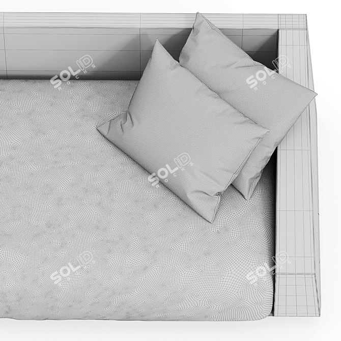 Modern Luxe Daybed by Kooku 3D model image 4