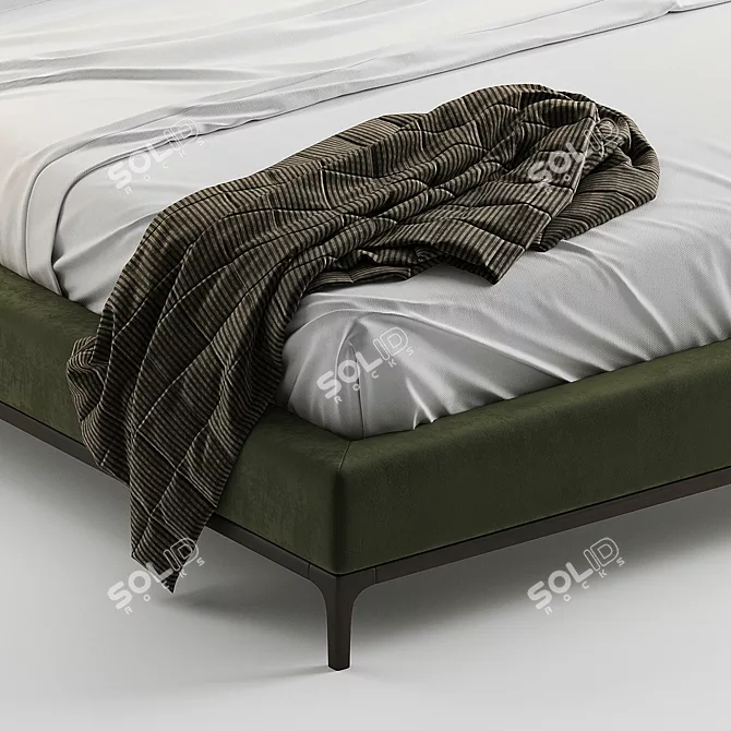 Elegant Michelangelo Bed Frame 3D model image 6