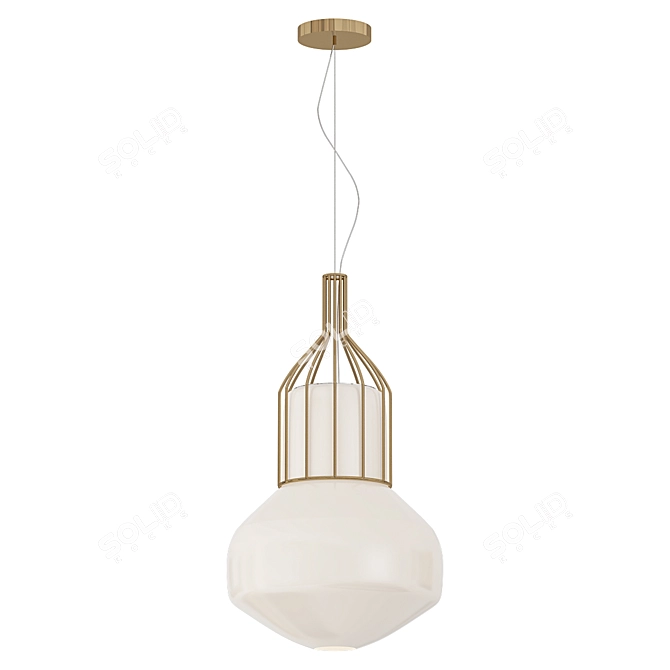 Modern Aerostat Pendant Light 3D model image 1