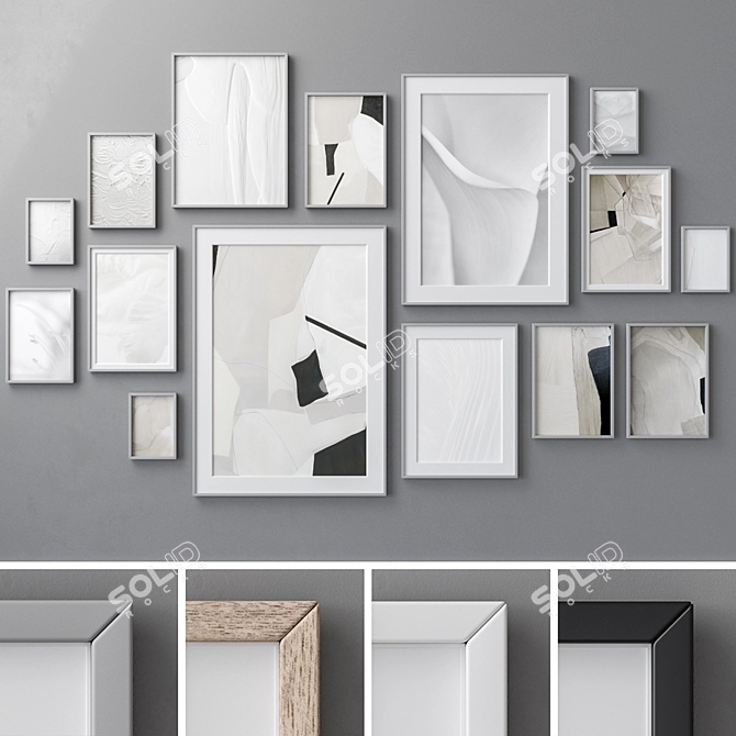 3D Wall Art Set Download 3D model image 1